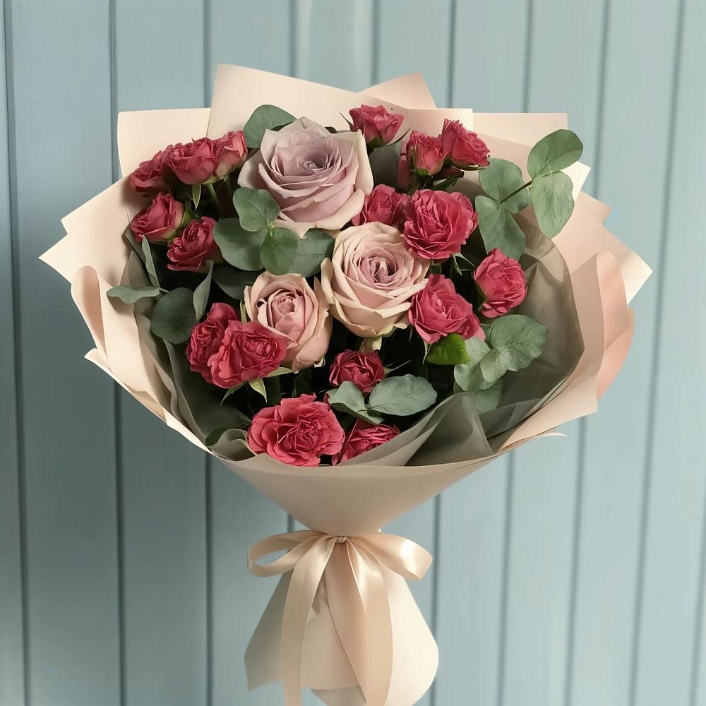 Букет цветов из: Гвоздики и Розы в Вознесенском