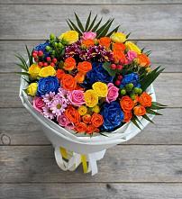 Букет цветов из:  Розы и Хризантемы в Вознесенском