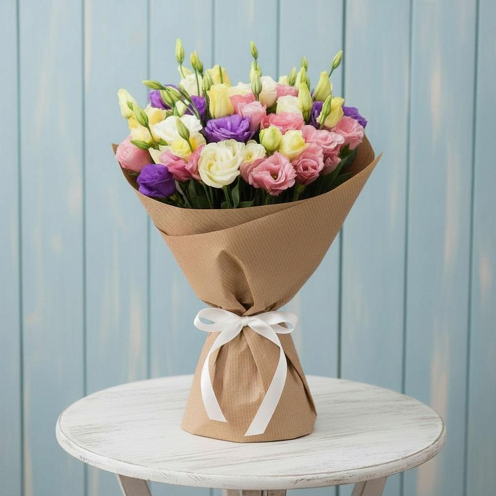 Букет цветов из: Лизиантусы в Вознесенском