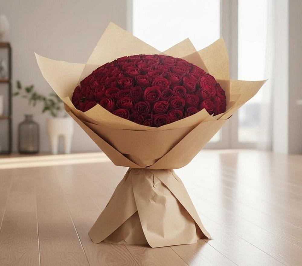 Букет 101 Красная роза в Вознесенском