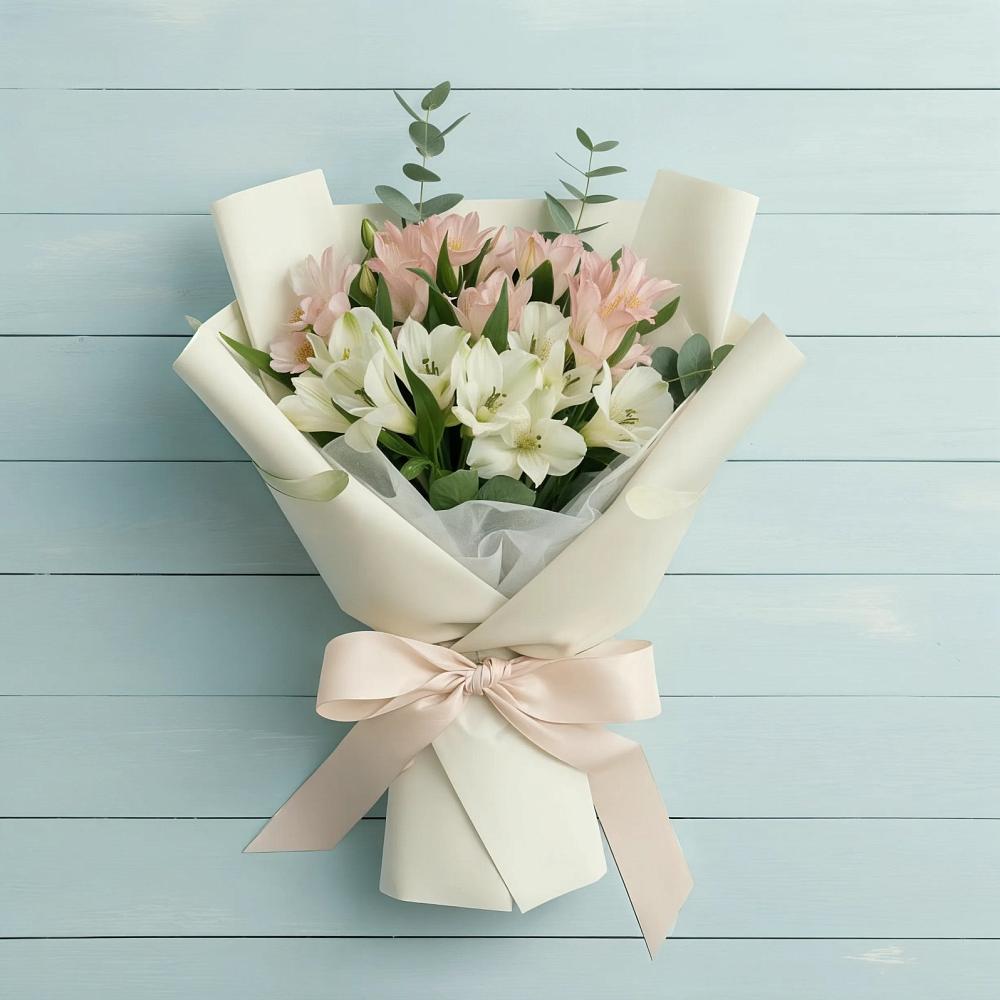 Букет цветов из: Альстромерии в Вознесенском