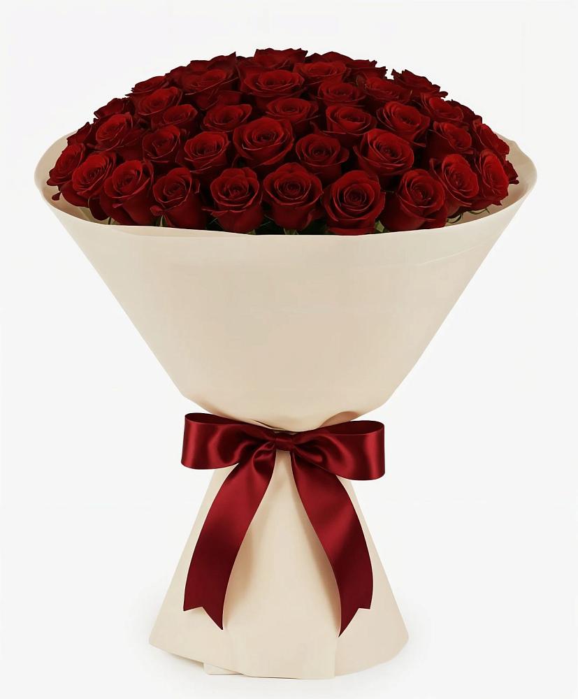 Букет 101 Бордовая роза Блэк Бакарра в Вознесенском