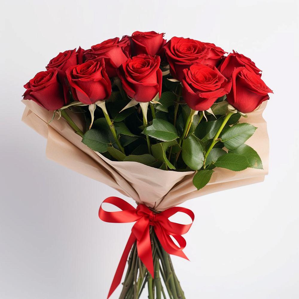 Букет 11 Красных роз Эдлесс Лав в Вознесенском