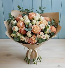 Букет цветов из:  Альстромерии и Розы #REPLACE_PRED# Вознесенском