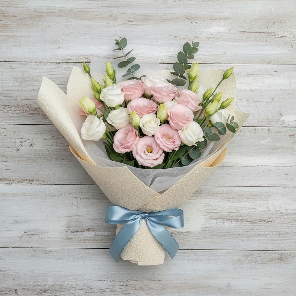 Букет цветов из: Лизиантусы в Вознесенском